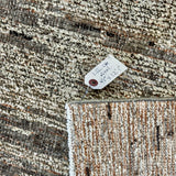 9’5 x 12’1 Moroccan Style Rug Pure Silk and Organic Wool Muted Dark Taupe, Brown & Gray LB06 Linda's Barn