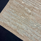 9’2 x 12’ Moroccan Style Rug Pure Soft Organic Wool Sea Foam Blue & Warm Beige LB38 Linda's Barn