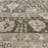 8’11 x 12’3 Silk & Wool Oushak Rug, Clay, Sage, Taupe, Cream + Stone LB28