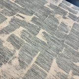 9’9 x 12’ Moroccan Style Rug Pure Soft Organic Wool Denim Blue & Creamy Ivory LB35