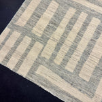 8’5 x 9’10 Moroccan Style Rug Pure Soft Organic Wool Denim Blue, Gray & Ivory LB39 Linda's Barn