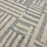 8’5 x 9’10 Moroccan Style Rug Pure Soft Organic Wool Denim Blue, Gray & Ivory LB39 Linda's Barn