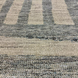 8’5 x 9’10 Moroccan Style Rug Pure Soft Organic Wool Denim Blue, Gray & Ivory LB39 Linda's Barn
