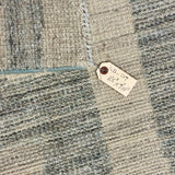 8’5 x 9’10 Moroccan Style Rug Pure Soft Organic Wool Denim Blue, Gray & Ivory LB39 Linda's Barn
