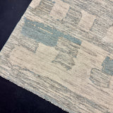 8’4 x 9’9 Moroccan Style Rug Pure Soft Organic Wool Denim Blue, Gray & Ivory Abstract LB33 Linda's Barn