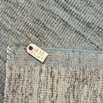 8’4 x 9’9 Moroccan Style Rug Pure Soft Organic Wool Denim Blue, Gray & Ivory Abstract LB33 Linda's Barn