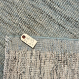 8’4 x 9’9 Moroccan Style Rug Pure Soft Organic Wool Denim Blue, Gray & Ivory Abstract LB33 Linda's Barn
