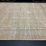 9’ x 11’  Classic Vintage Rug Muted Beige, Bronze & Sea Blue 5772 Linda's Barn