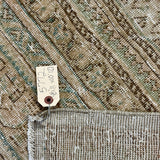 9’ x 11’  Classic Vintage Rug Muted Beige, Bronze & Sea Blue 5772 Linda's Barn