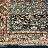 8’4 x 11’9 Classic Antique Carpet Muted Blue, Rust & Beige 5773 Linda's Barn