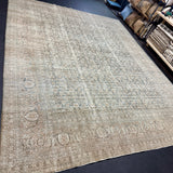 10’5 x 13’1 Classic Antique Rug Muted  Gray-Beige, Denim, Teal & Camel 5778 Linda's Barn