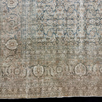 10’5 x 13’1 Classic Antique Rug Muted  Gray-Beige, Denim, Teal & Camel 5778 Linda's Barn