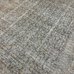 10’5 x 13’1 Classic Antique Rug Muted  Gray-Beige, Denim, Teal & Camel 5778 Linda's Barn
