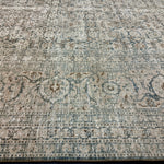 10’5 x 13’1 Classic Antique Rug Muted  Gray-Beige, Denim, Teal & Camel 5778 Linda's Barn