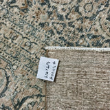 10’5 x 13’1 Classic Antique Rug Muted  Gray-Beige, Denim, Teal & Camel 5778 Linda's Barn