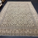 7’9 x 11’3 Classic Vintage Rug Muted Brown, Seafoam Blue &  Blush 5777 Linda's Barn