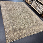 7’9 x 11’3 Classic Vintage Rug Muted Brown, Seafoam Blue &  Blush 5777 Linda's Barn