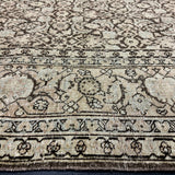 7’9 x 11’3 Classic Vintage Rug Muted Brown, Seafoam Blue &  Blush 5777 Linda's Barn
