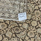7’9 x 11’3 Classic Vintage Rug Muted Brown, Seafoam Blue &  Blush 5777 Linda's Barn