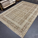7’1 x 10’4 Classic Vintage Tabriz Rug Muted Brown, Beige & Blue  5776