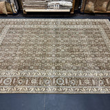 7’1 x 10’4 Classic Vintage Tabriz Rug Muted Brown, Beige & Blue  5776
