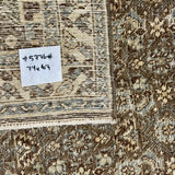 7’1 x 10’4 Classic Vintage Tabriz Rug Muted Brown, Beige & Blue  5776