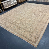 9’10 x 12’7 Classic Vintage Rug Muted Camel, Tawny Brown and Gray 5779