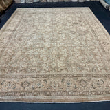 9’10 x 12’7 Classic Vintage Rug Muted Camel, Tawny Brown and Gray 5779