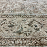 9’10 x 12’7 Classic Vintage Rug Muted Camel, Tawny Brown and Gray 5779