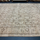 9’10 x 12’7 Classic Vintage Rug Muted Camel, Tawny Brown and Gray 5779