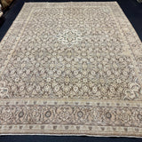 9’5 x 13’1 Classic Vintage Rug Muted Blush Beige, Brown & Sea Foam 5775