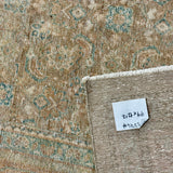 9’9 x 12’7 Classic Vintage Rug Muted Tawny Beige, Denim & Sea Foam 5774