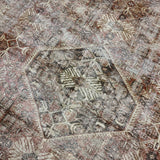 Hold for WLI til 7/19*9’10 x 14’4 Antique Carpet Muted Rust, Black, Beige & Gray 5782