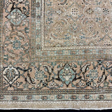 9’10 x 12’11 Vintage Rug Muted Beige & Sea Blue 5783