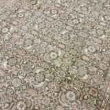 8’2 x 9’9 Vintage Oushak Rug Muted Sage Green, Taupe & Light Brown 5784