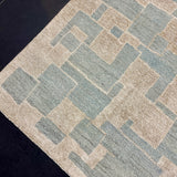 10’3 x 13’8 Distressed Silk Swedish Rug Blue & Stone LB15
