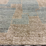 10’3 x 13’8 Distressed Silk Swedish Rug Blue & Stone LB15