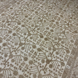 9’ x 12’2 Silk & Wool Yarkan Rug Light Brown, Taupe & Cream LB29