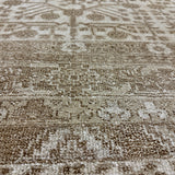 9’ x 12’2 Silk & Wool Yarkan Rug Light Brown, Taupe & Cream LB29