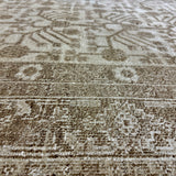 9’ x 12’2 Silk & Wool Yarkan Rug Light Brown, Taupe & Cream LB29