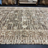 8’11 x 12’3 Silk & Wool Oushak Rug Tobacco, Camel Brown, Taupe & Cream  LB24 MK834