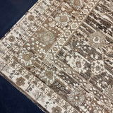 8’11 x 12’3 Silk & Wool Oushak Rug Tobacco, Camel Brown, Taupe & Cream  LB24 MK834