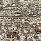 8’11 x 12’3 Silk & Wool Oushak Rug Tobacco, Camel Brown, Taupe & Cream  LB24 MK834