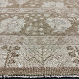 8’10 x 12’ Silk & Wool Oushak Rug Beige & Cream  LB27 MK713