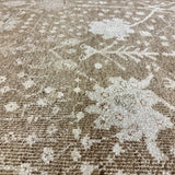 8’10 x 12’ Silk & Wool Oushak Rug Beige & Cream  LB27 MK713