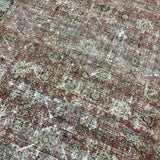 7’6 x 10’8 Classic Antique Rug Muted Red, Black, Green & Blue