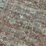 7’6 x 10’8 Classic Antique Rug Muted Red, Black, Green & Blue