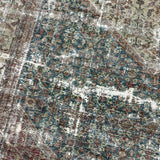 8’9 x 12’4 Classic Antique Rug Muted Red, Blue & Gray