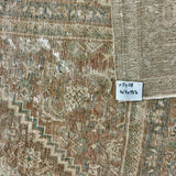 10’7 x 13’6 Classic Vintage Rug Muted Tawny Brown, Blue & Green