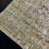 9’5 x 13’ Classic Antique Rug Muted Gray, Sage Green & Rust